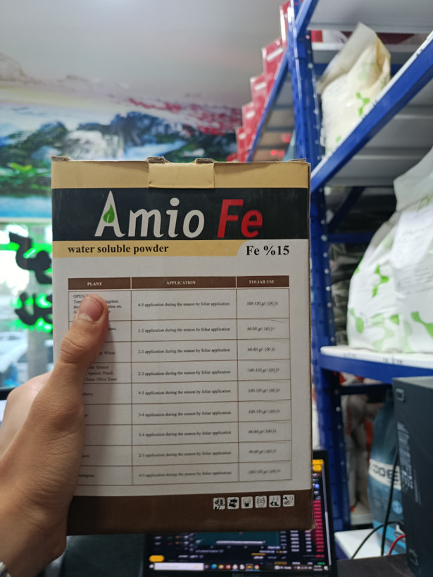 کود آهن کلاته (Amio Fe) میلتار – ۱۵٪ آهن + آمینواسید و جلبک – ۱ کیلوگرم (قسطی)