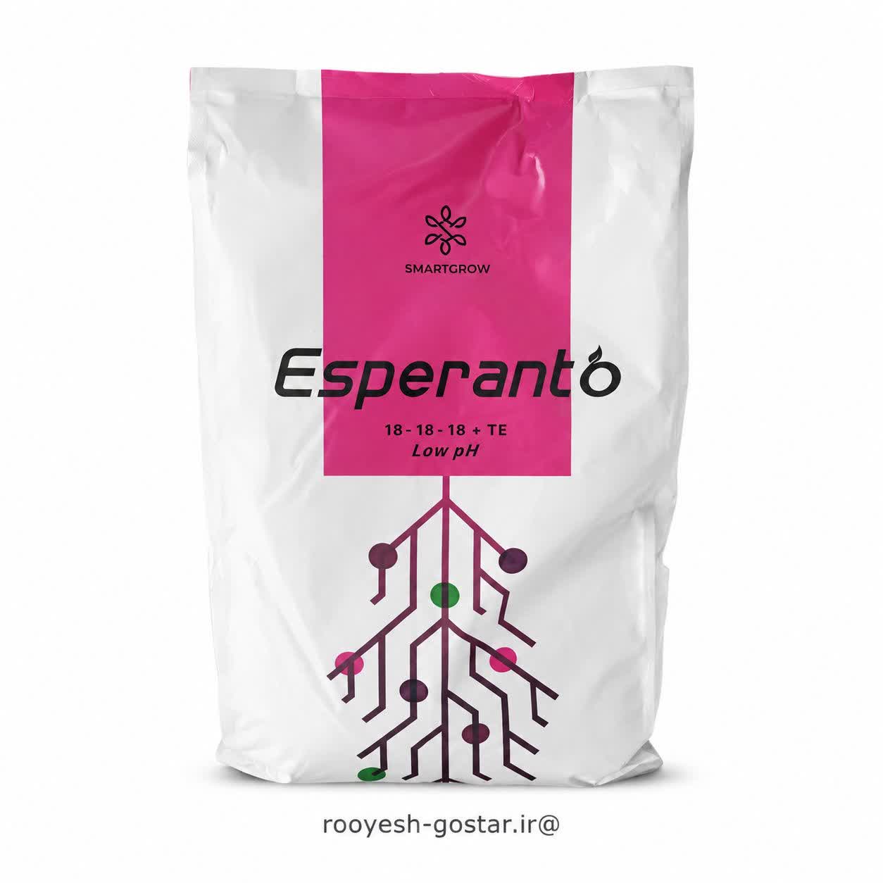کود NPK کامل ۱۸-۱۸-۱۸ اسپرانتو (SmartGrow) با فرمول Low pH(قسطی)