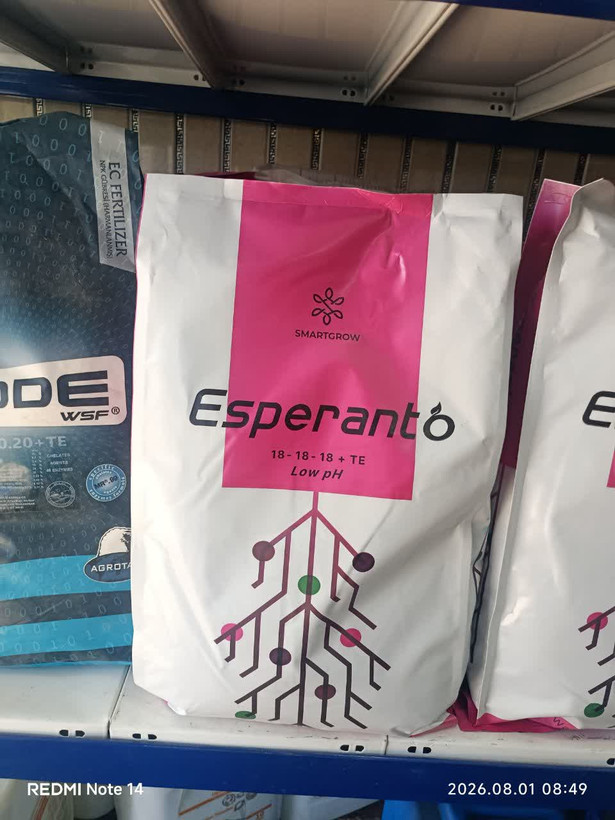 کود NPK کامل ۱۸-۱۸-۱۸ اسپرانتو (SmartGrow) با فرمول Low pH(قسطی)